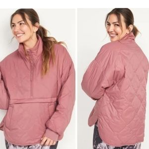 Old Navy Half-Zip Water-Resistant Quilted Jacket